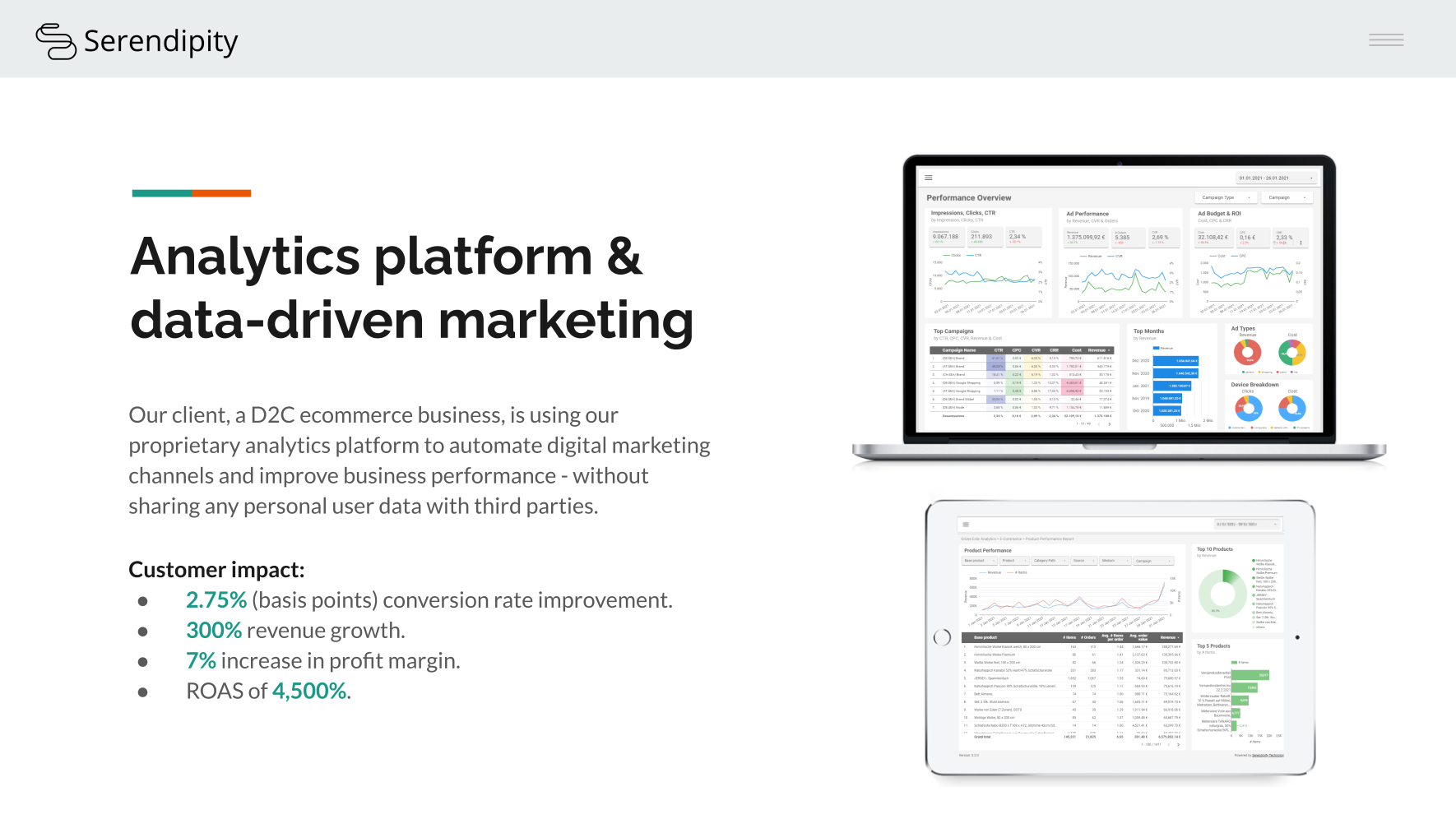E-Commerce Analytics — Data Driven Marketing